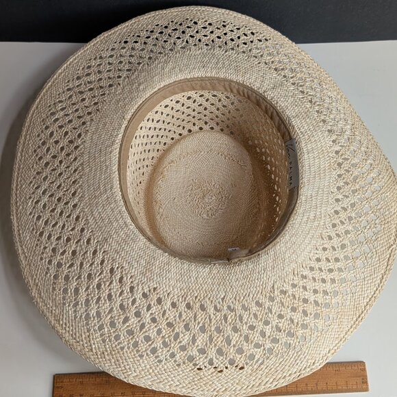 VAN PALMA Opale Junior Straw Hat Natural color Size: M EUC - Picture 13 of 16